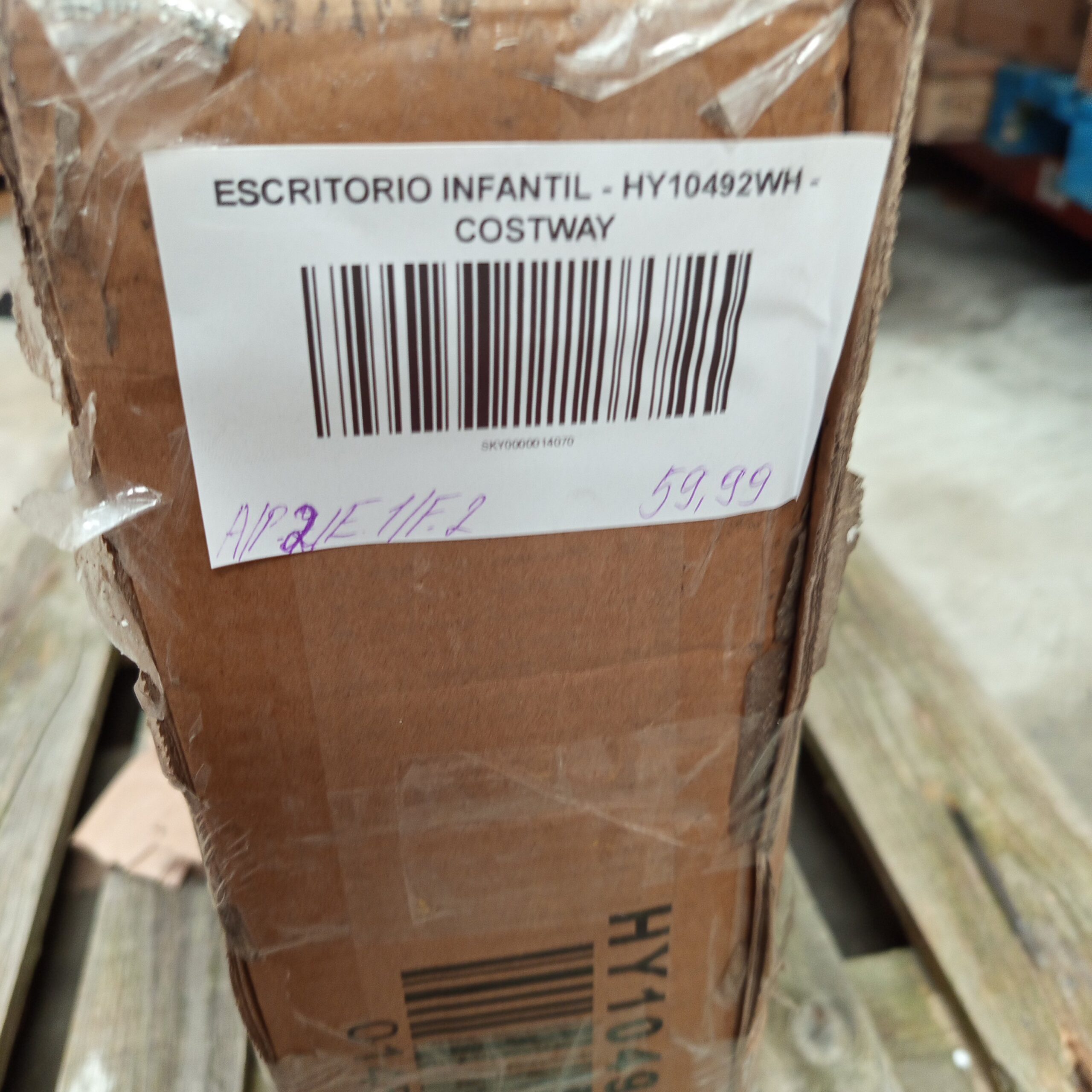 Escritorio infantil - HY10492WH - COSTWAY - Imagen 9