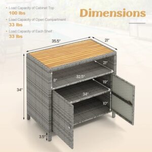 Armario de almacenamiento - HW75154 - COSTWAY