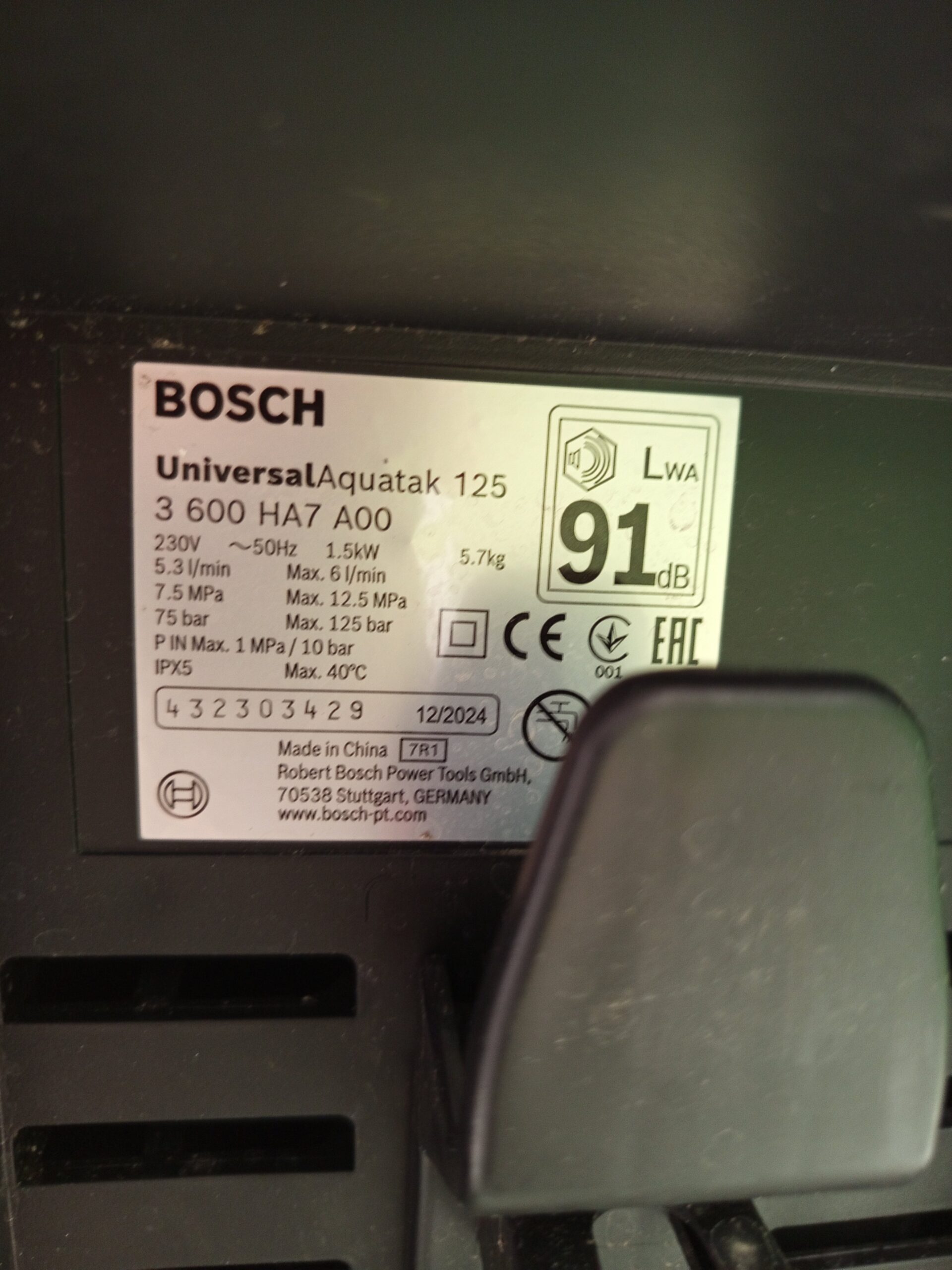 Bosch Hidrolimpiadora de Alta presión - Imagen 7