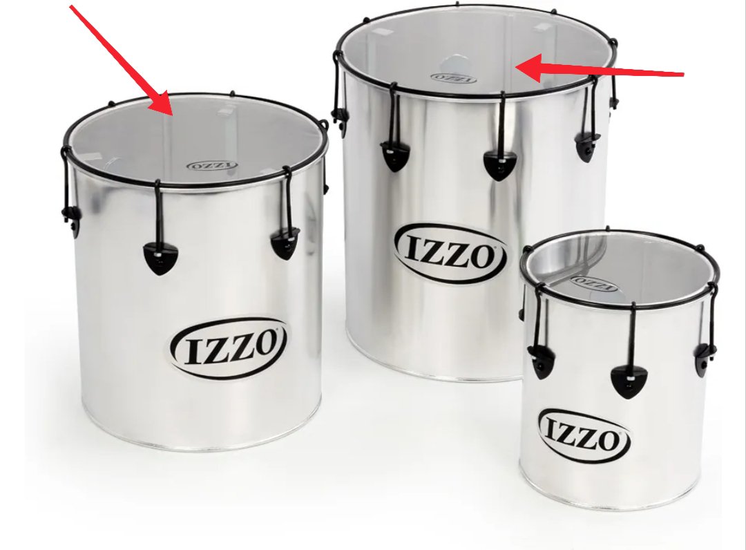 Percussion Plus pp780 Samba drums en plata