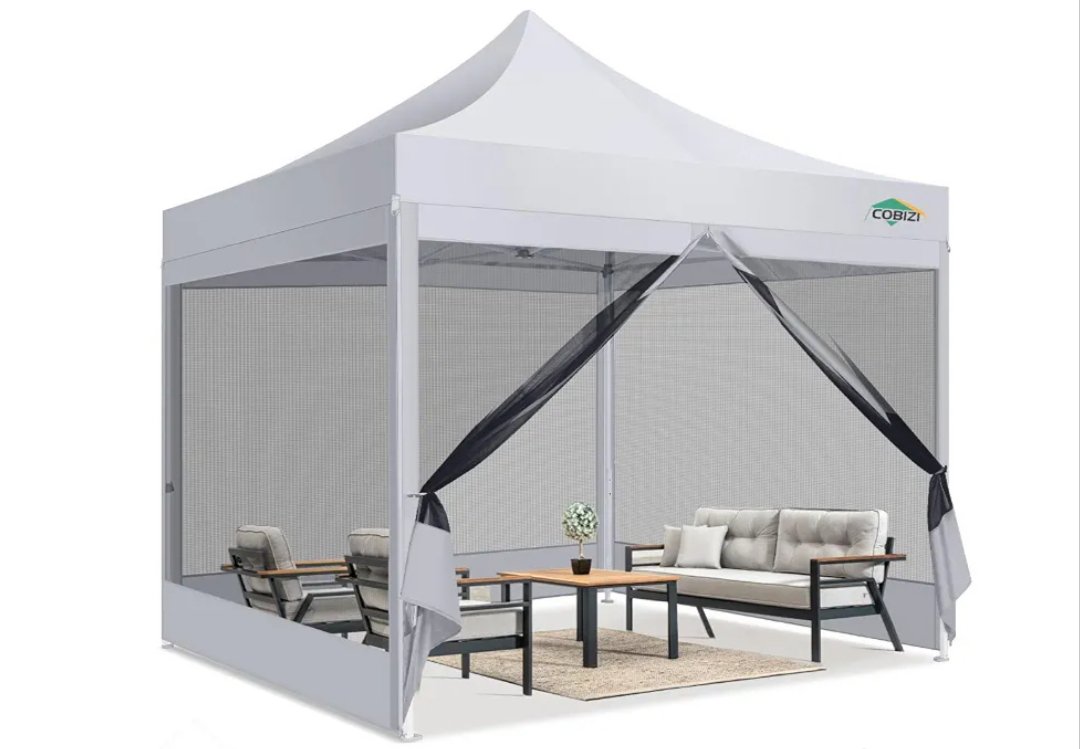 COBIZI Carpa Plegable 3x3 con Mosquitera Pared