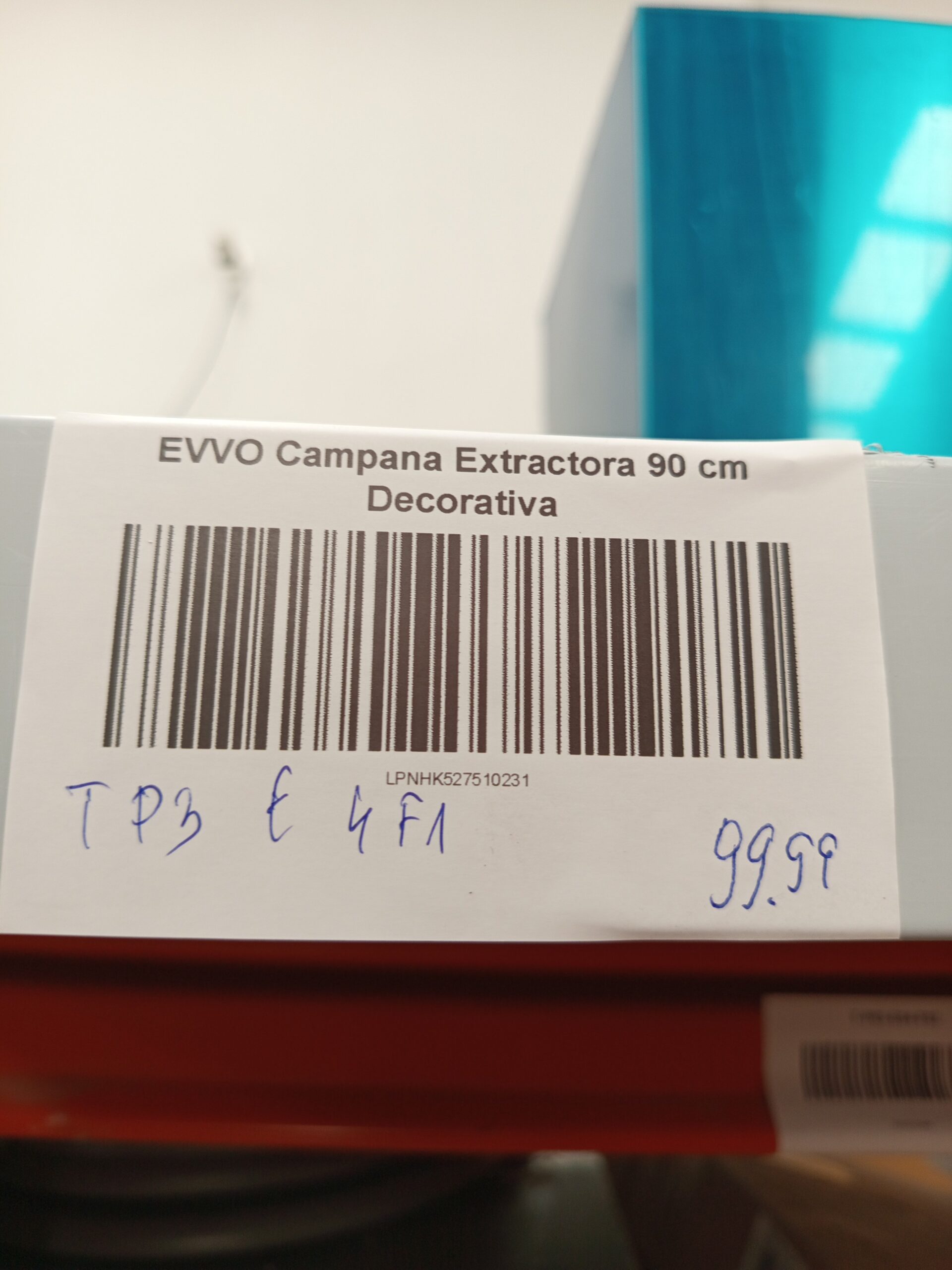 EVVO Campana Extractora 90 cm Decorativa - Imagen 4