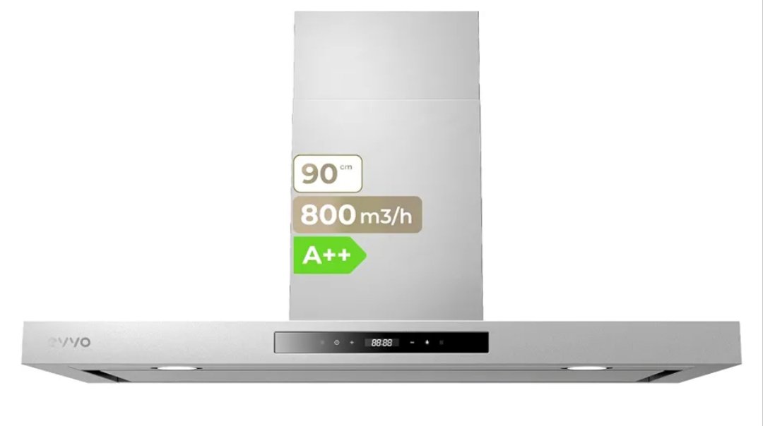 EVVO Campana Extractora 90 cm Decorativa
