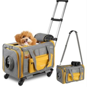 Transportín para gatos con ruedas aprobado por aerolíneas