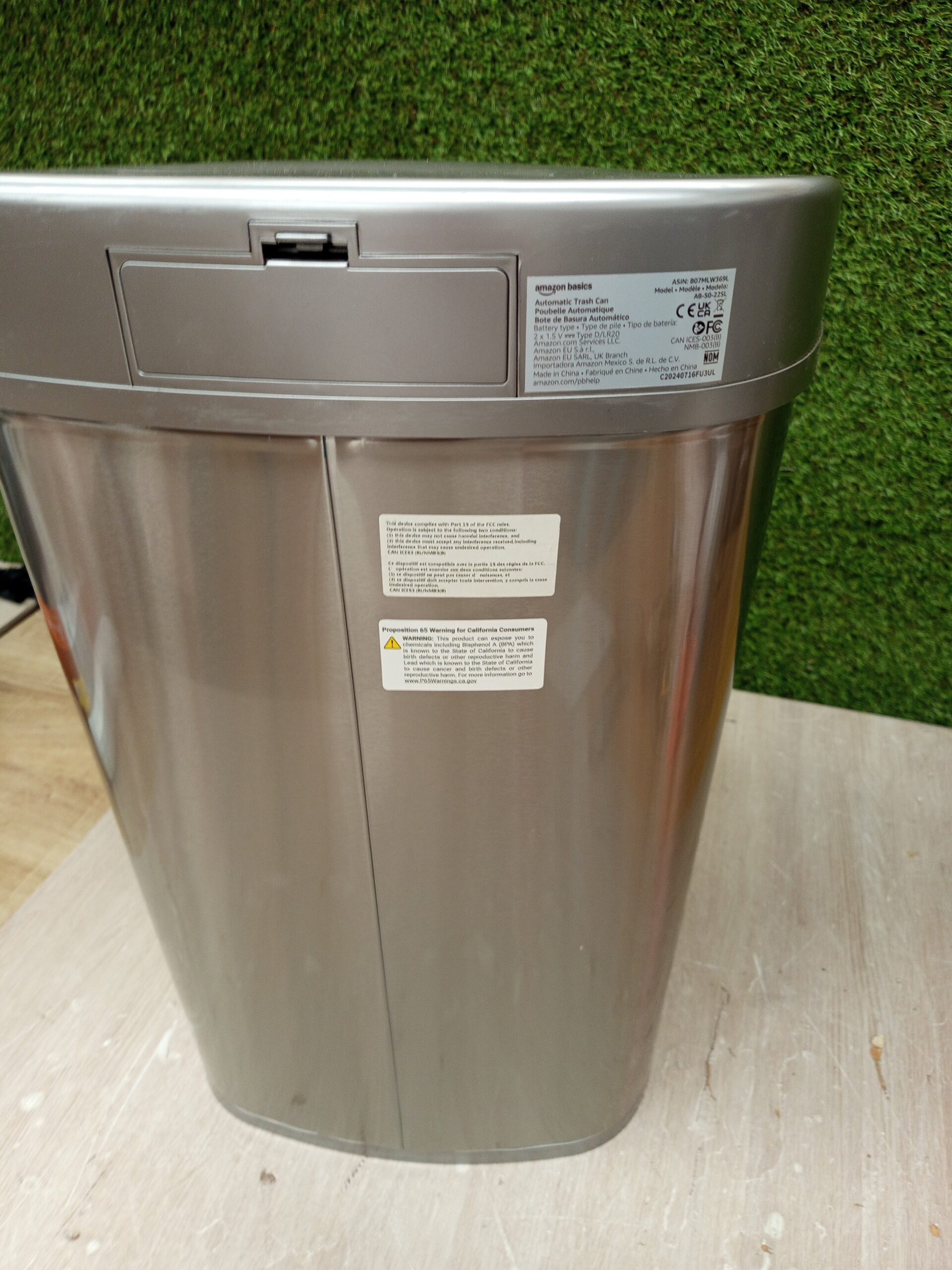 Amazon Basics Cubo de basura - Imagen 5