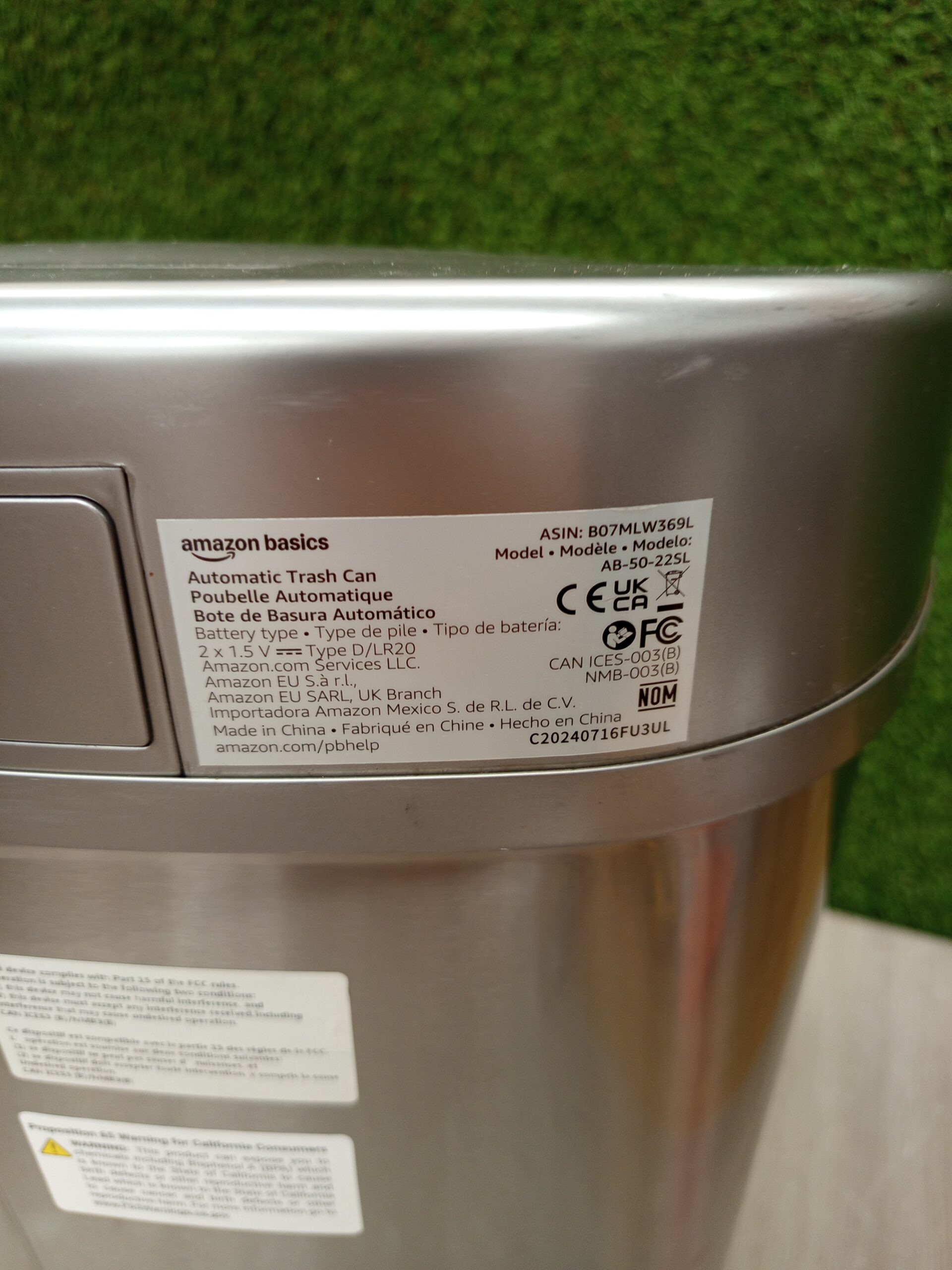 Amazon Basics Cubo de basura - Imagen 6