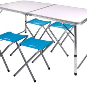 Mesa plegable portátil camping para 4 personas
