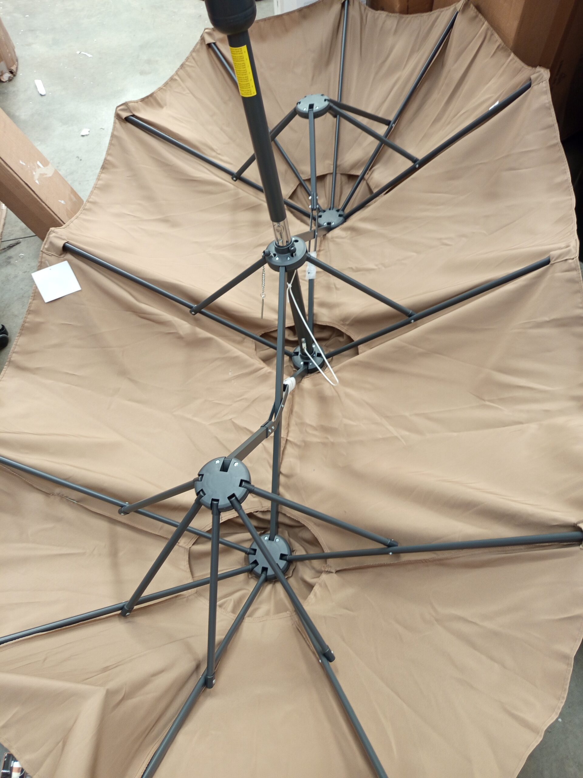 COSTWAY Sombriila Doble 4,26x2,6m, Sombrilla - Imagen 6