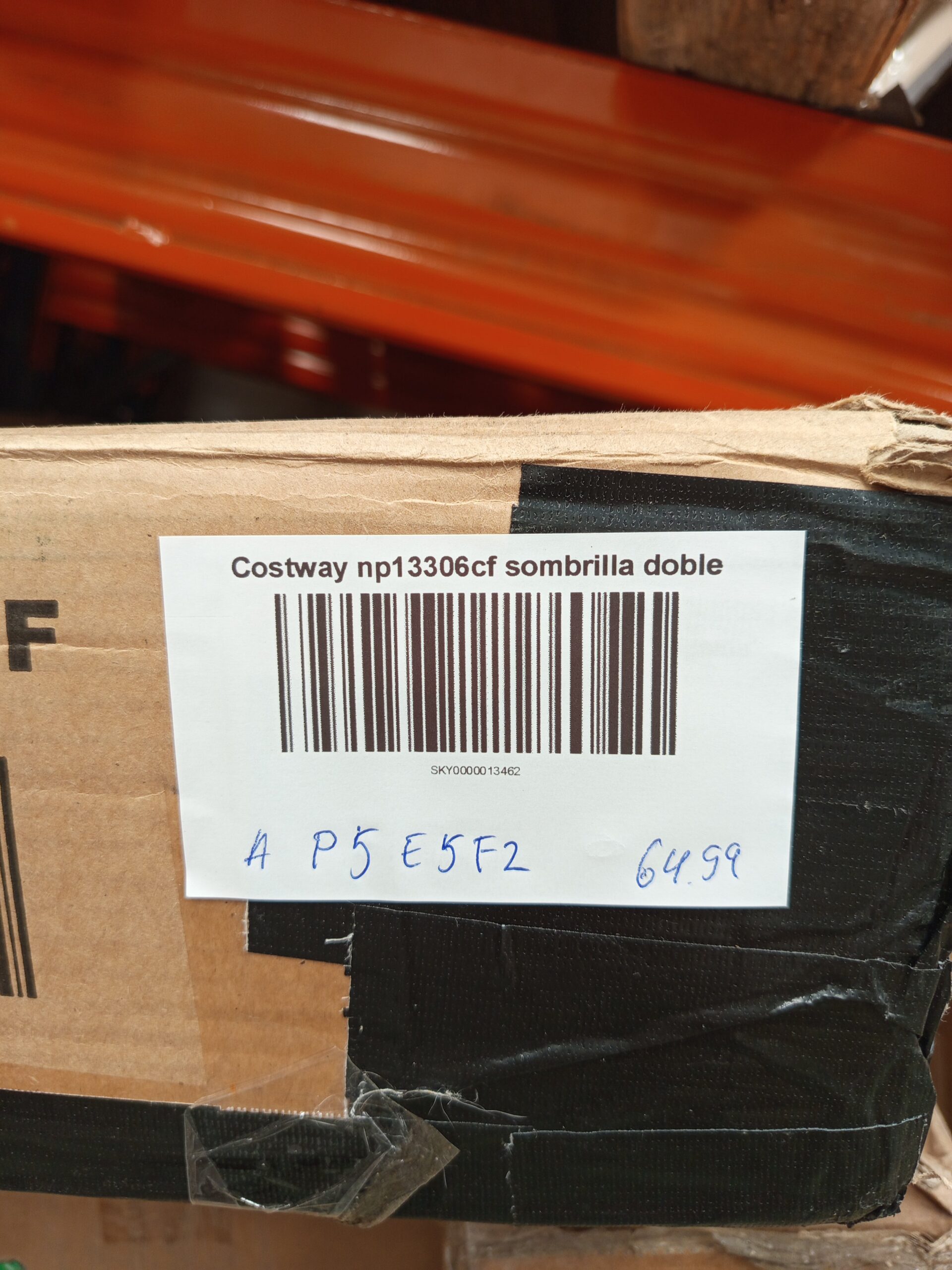 COSTWAY Sombriila Doble 4,26x2,6m, Sombrilla - Imagen 3
