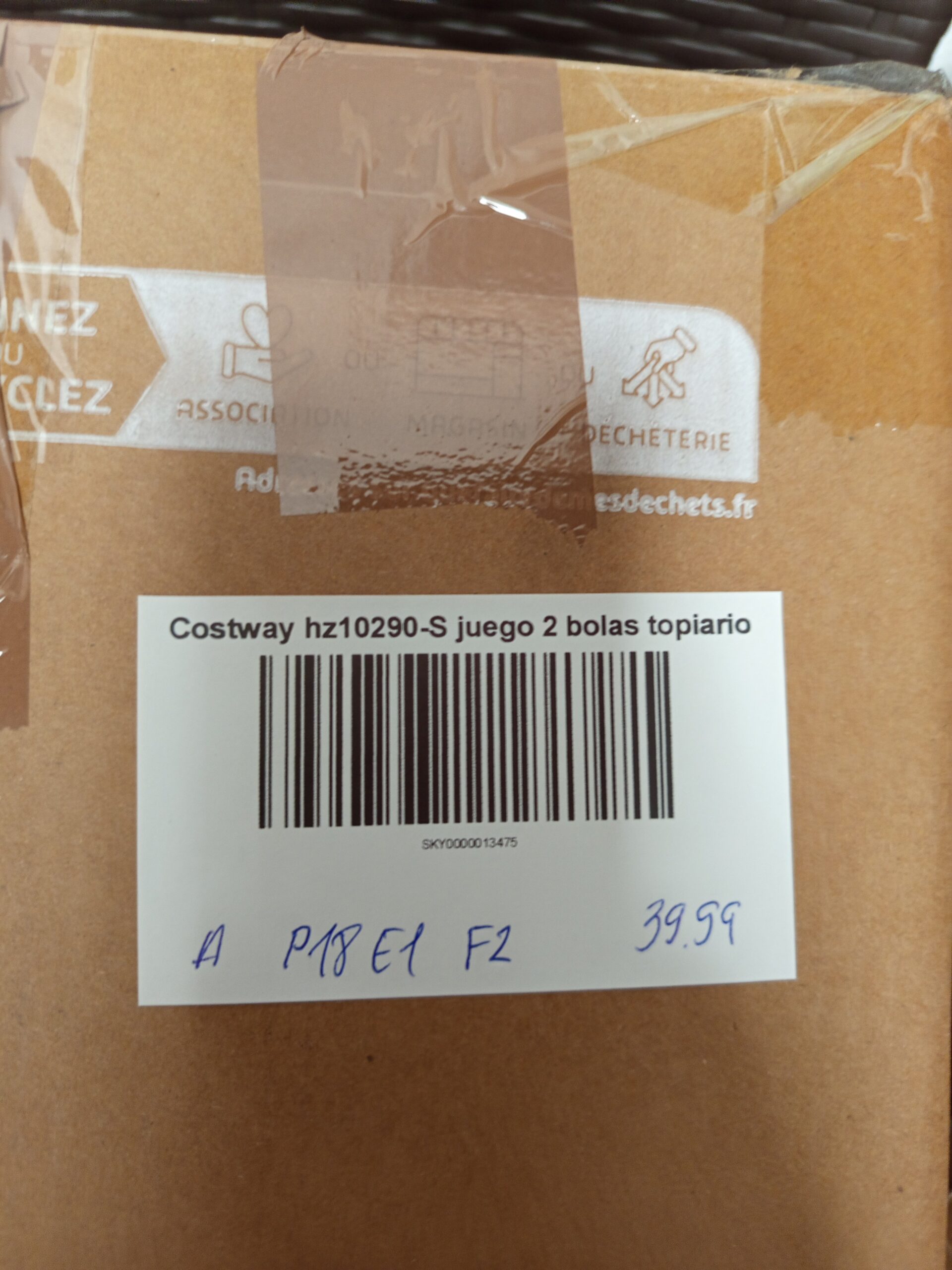 Costway Juego De 2 Bolas De Topiario De Boj - Imagen 2