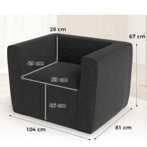 Costway Silla inflable portátil con funda extraíble