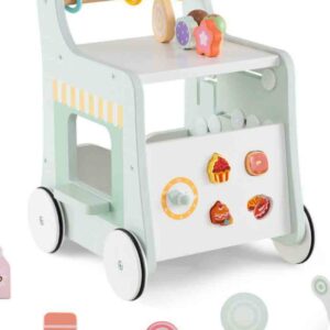 Costway Carrito de helados multifuncional de juguete