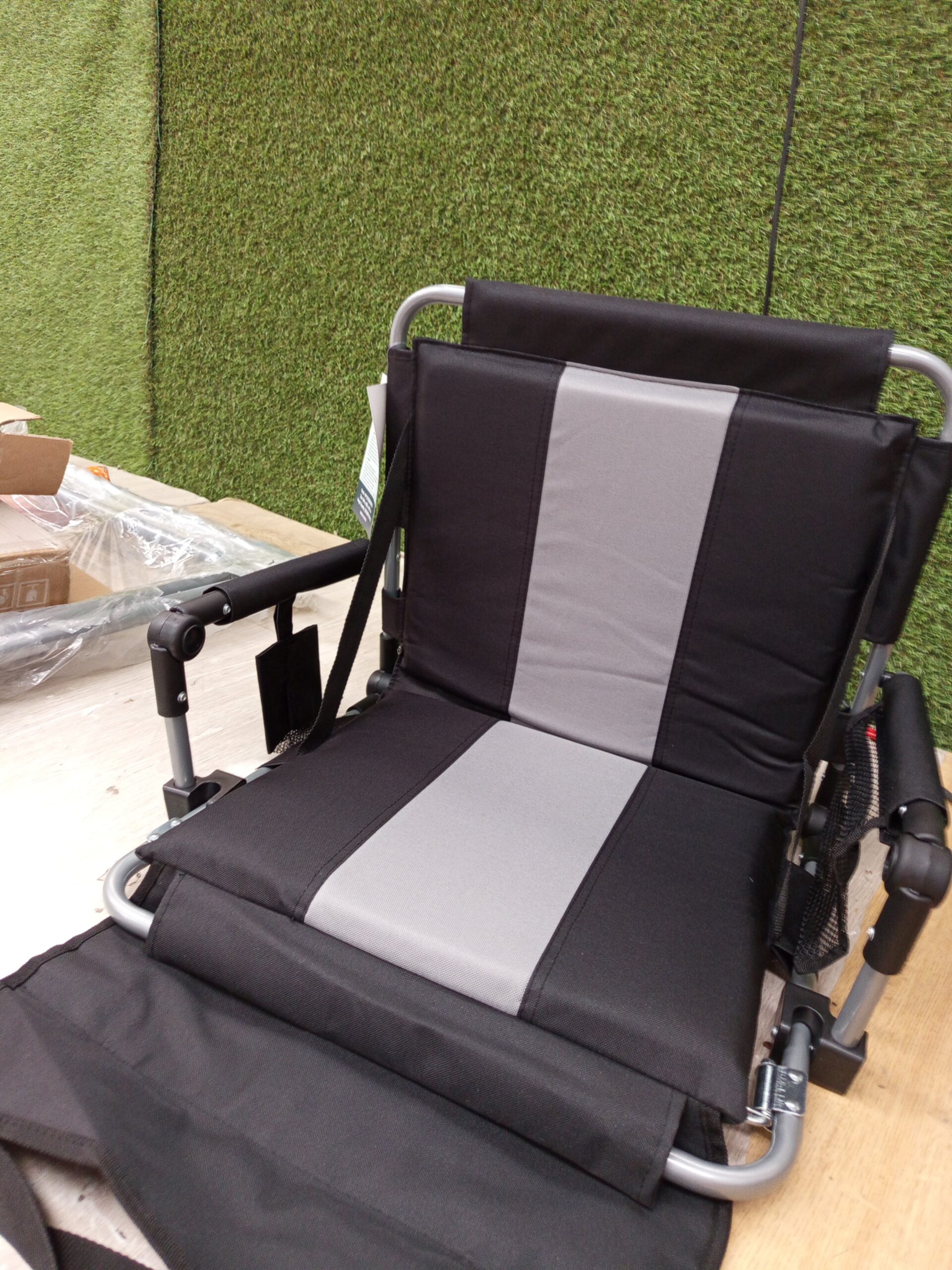 Silla de playa Costway gris 44x43x54cm - Imagen 6