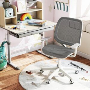 Silla de escritorio con ruedas de malla CostwayKids