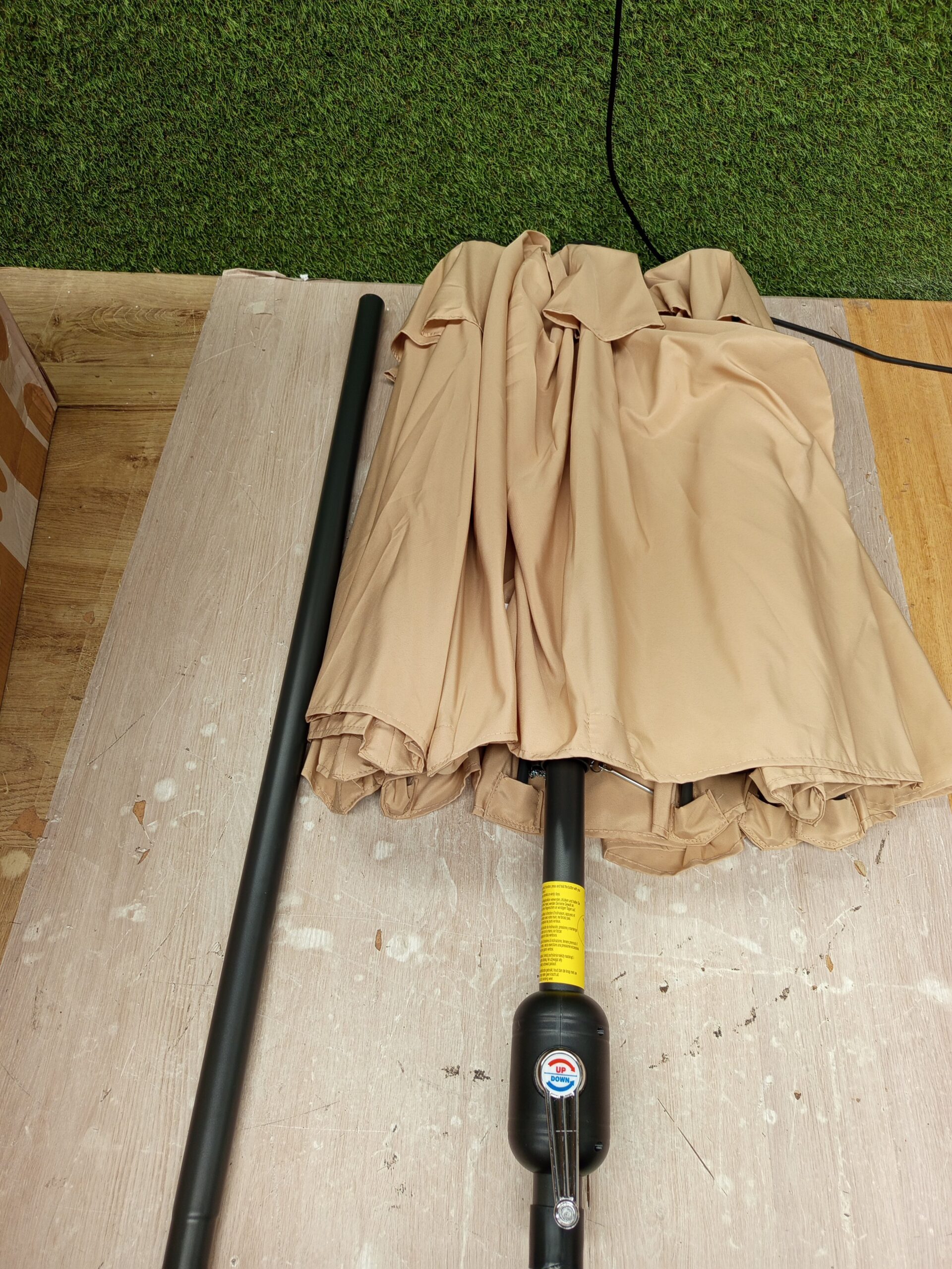 Costway Sombrilla doble de 300 x 160 cm - Imagen 6