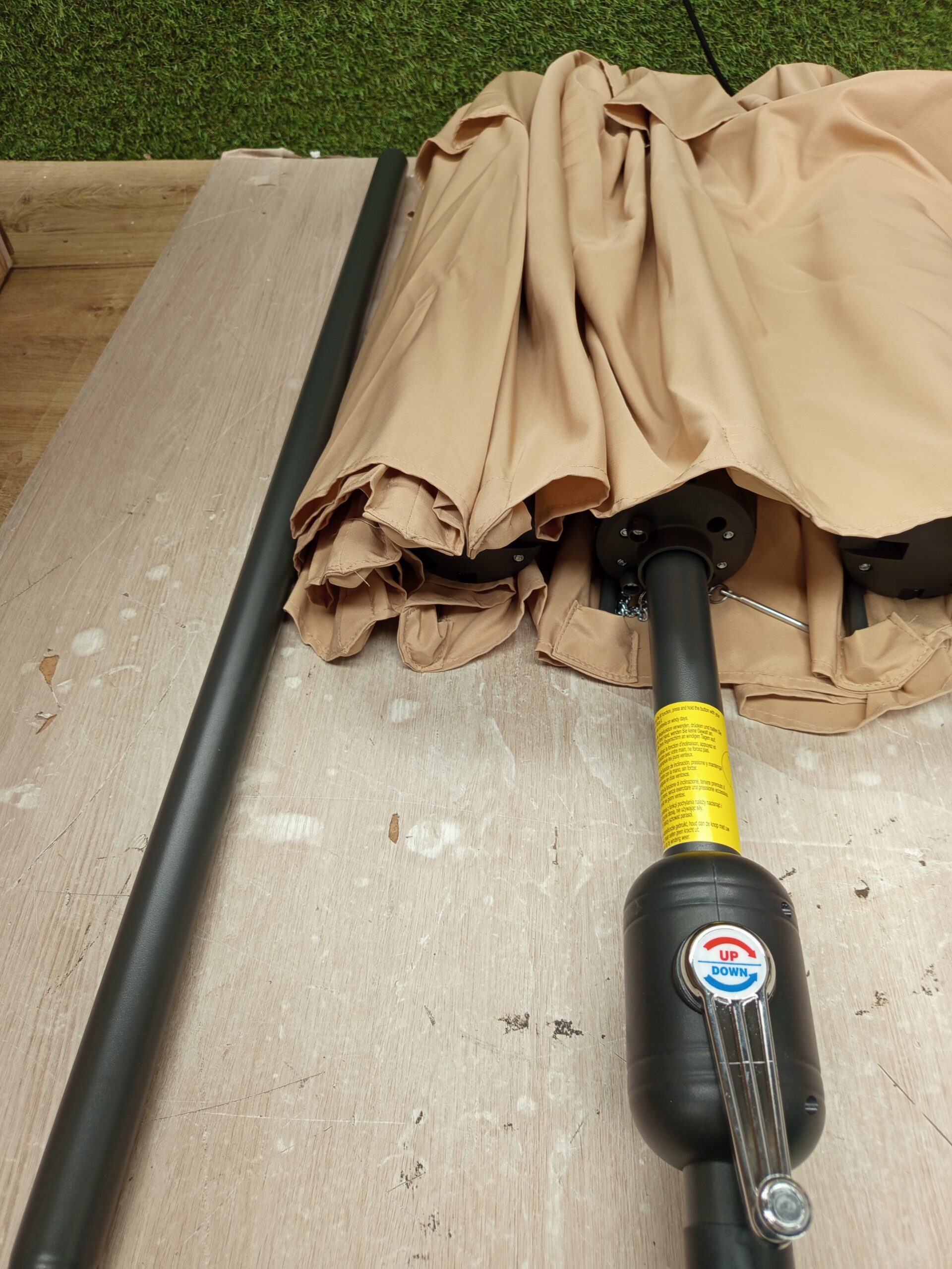 Costway Sombrilla doble de 300 x 160 cm - Imagen 5