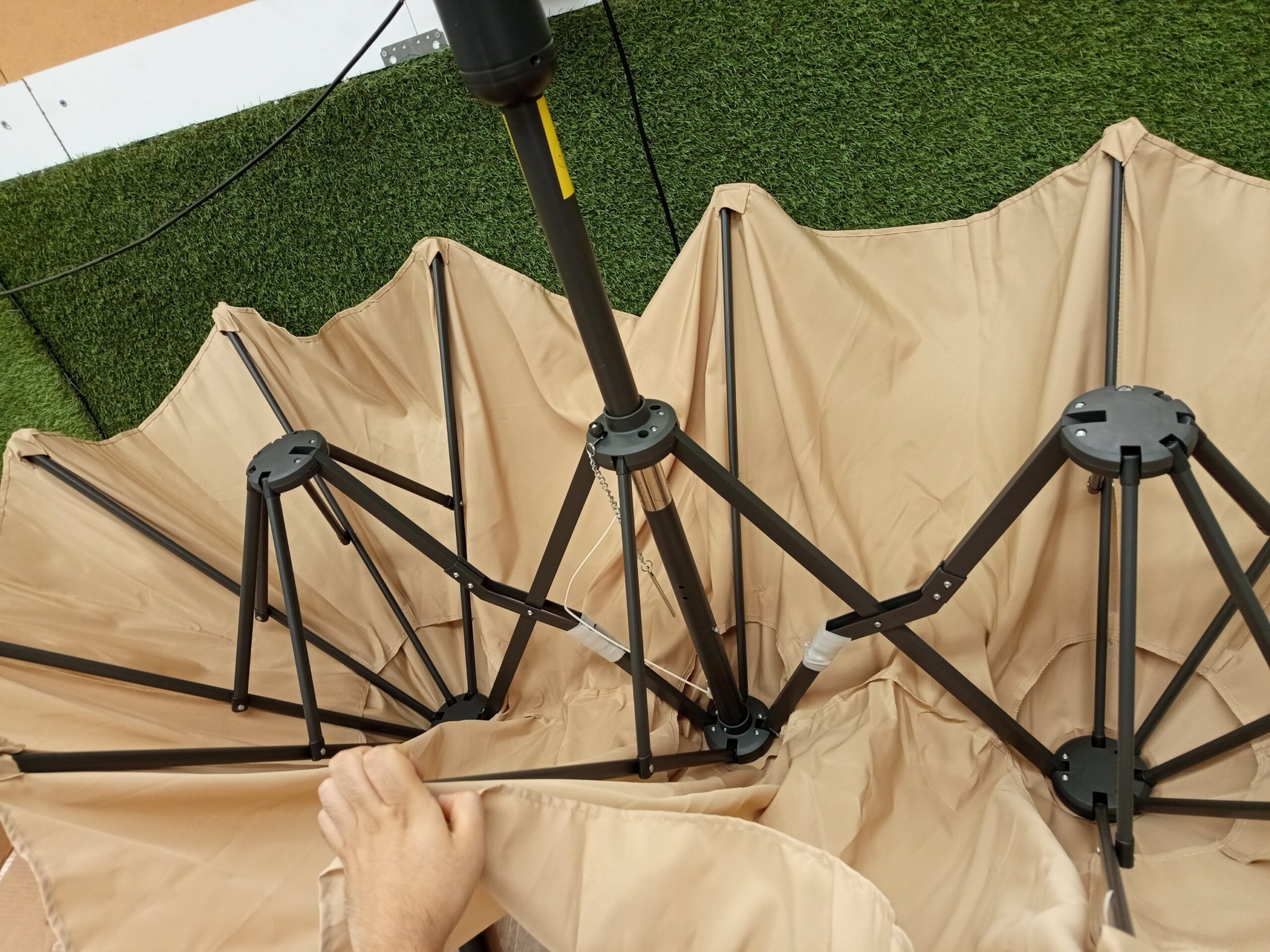 Costway Sombrilla doble de 300 x 160 cm - Imagen 2
