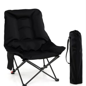Costway Silla de camping plegable con respaldo ajustable