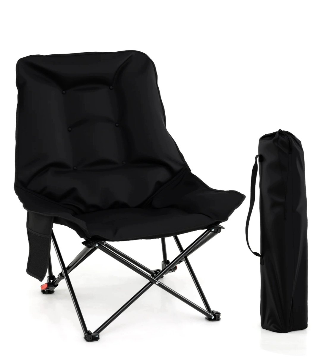 Costway Silla de camping plegable con respaldo ajustable