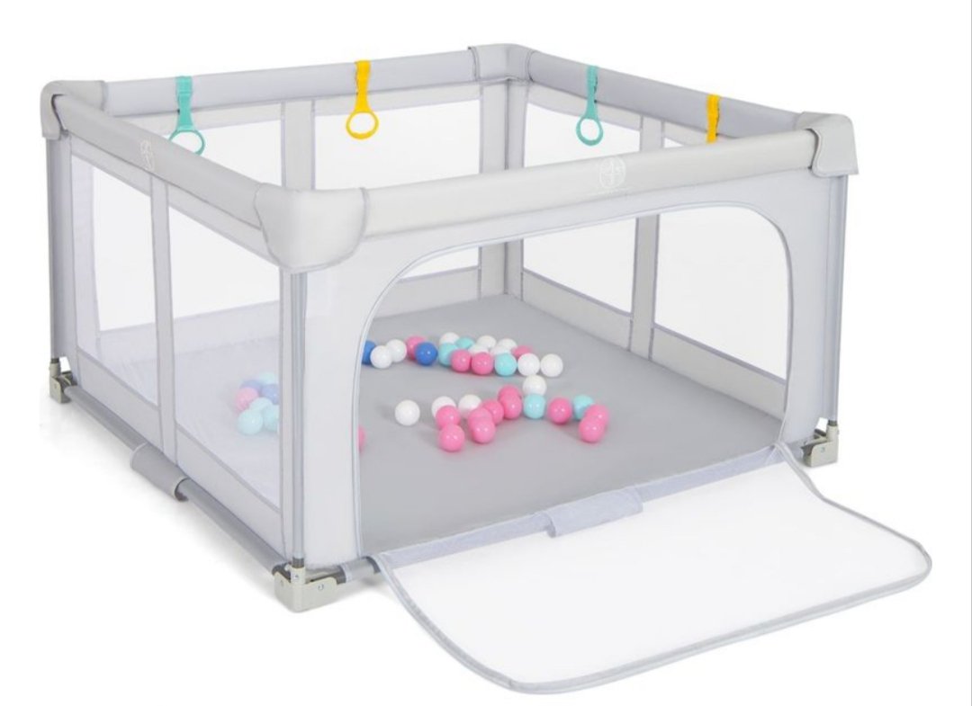 Costway Parque infantil plegable con pelotas