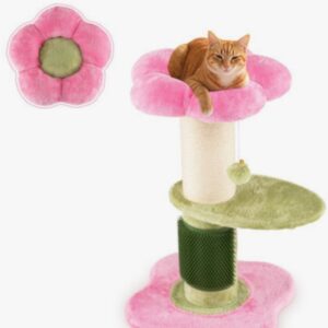 Rascador para gatos Costway, color rosa