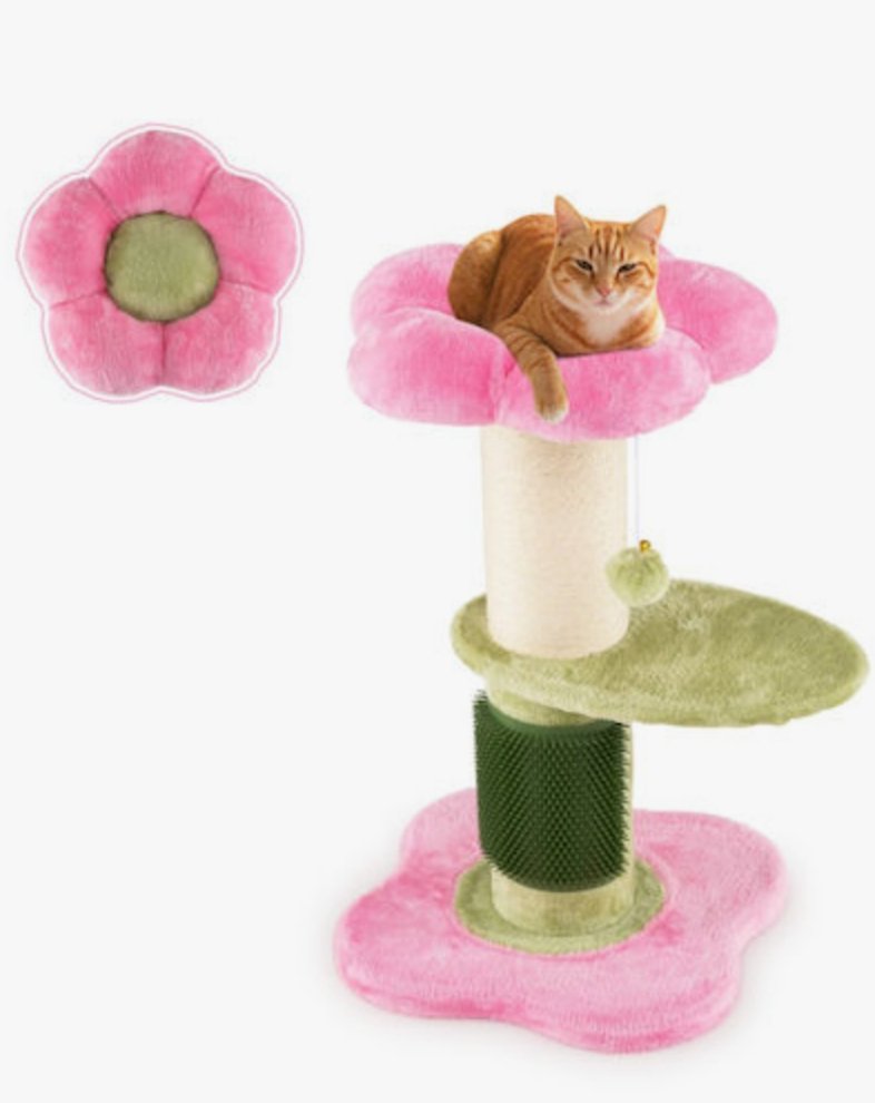 Rascador para gatos Costway, color rosa
