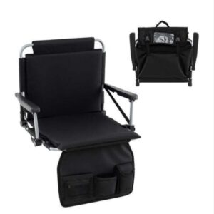Silla de playa Costway negra 44x54x76cm