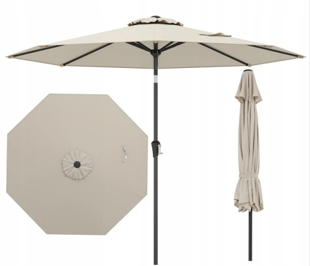 Costway sombrilla beige