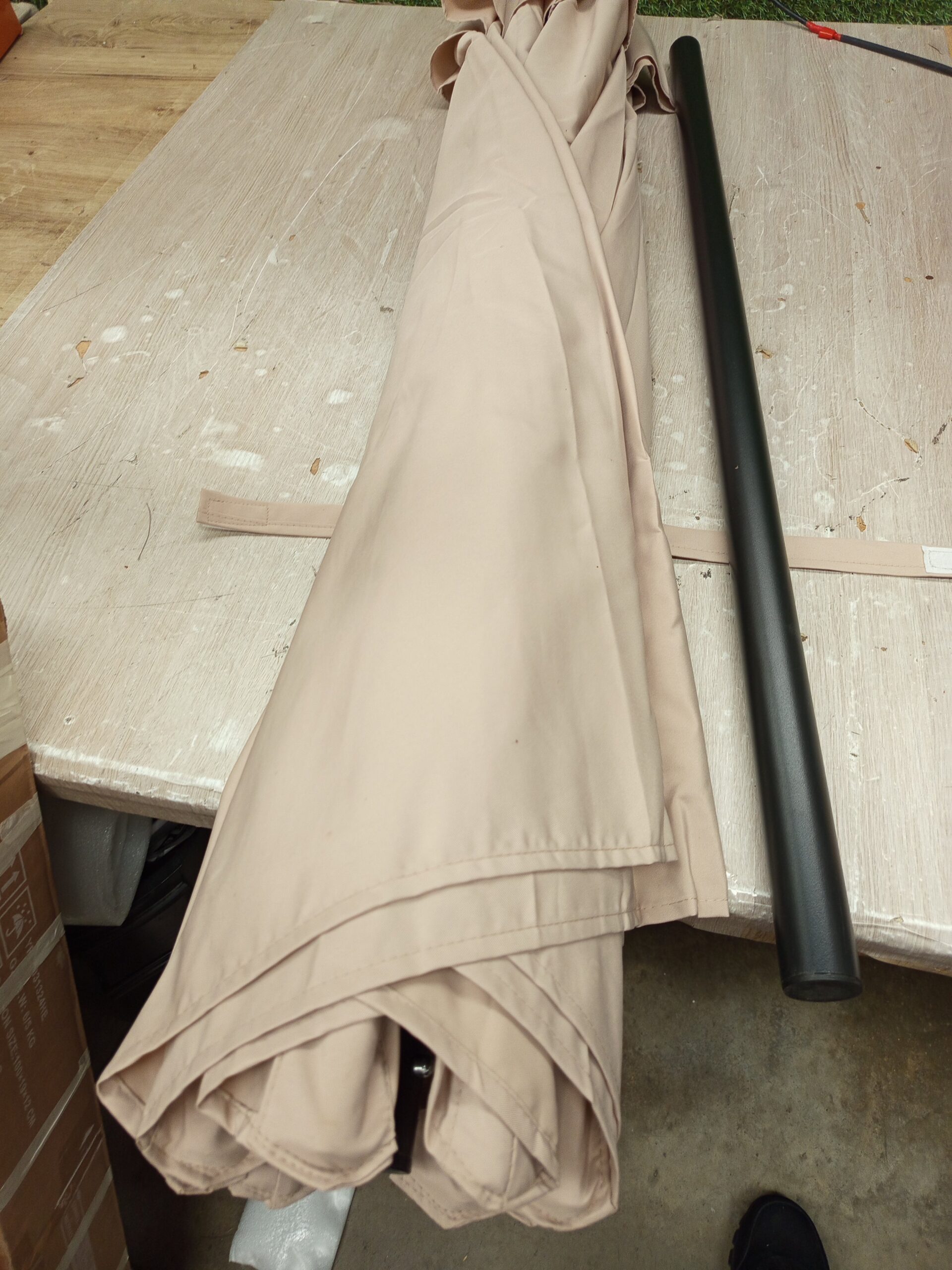 Costway sombrilla beige - Imagen 2