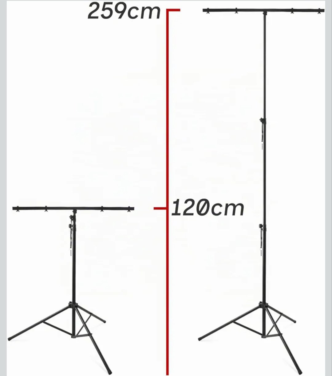 Tiger LIS7-BK - Trípode para focos, Negro - Imagen 2