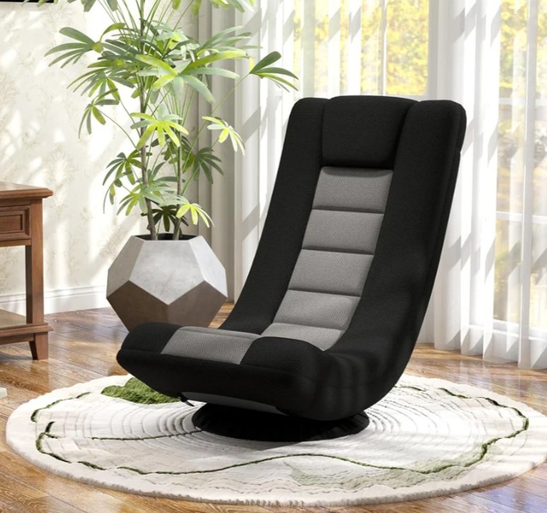 COSTWAY Silla de Suelo Giratoria