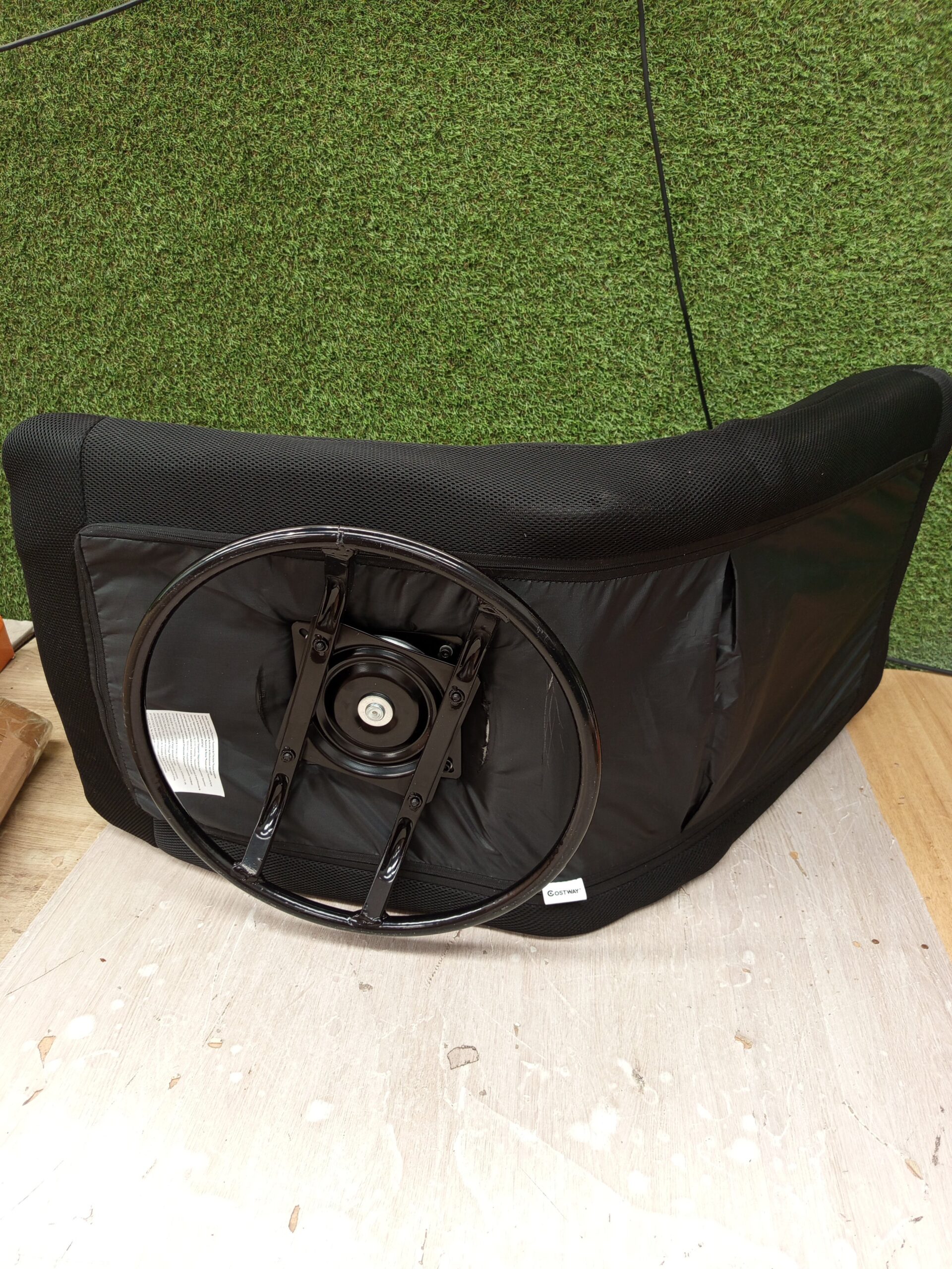 COSTWAY Silla de Suelo Giratoria - Imagen 4