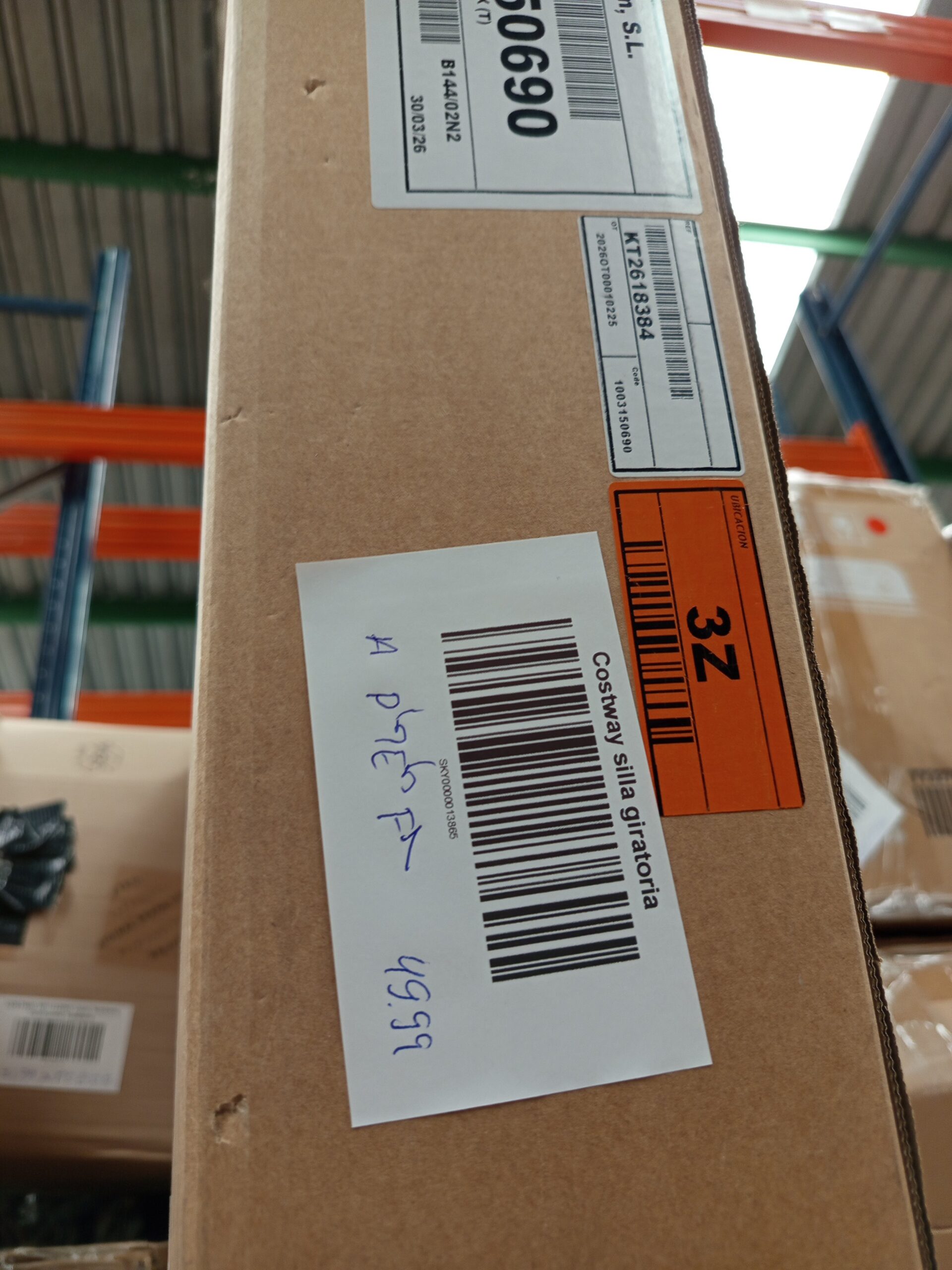 COSTWAY Silla de Suelo Giratoria - Imagen 6