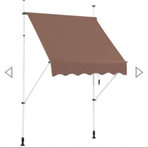 Costway Toldo ajustable para balcón