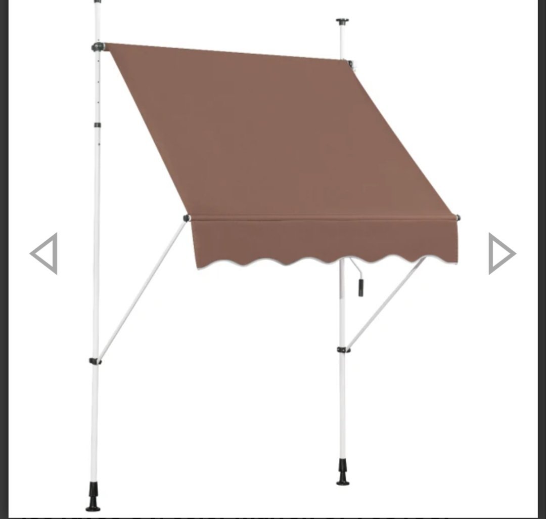 Costway Toldo ajustable para balcón