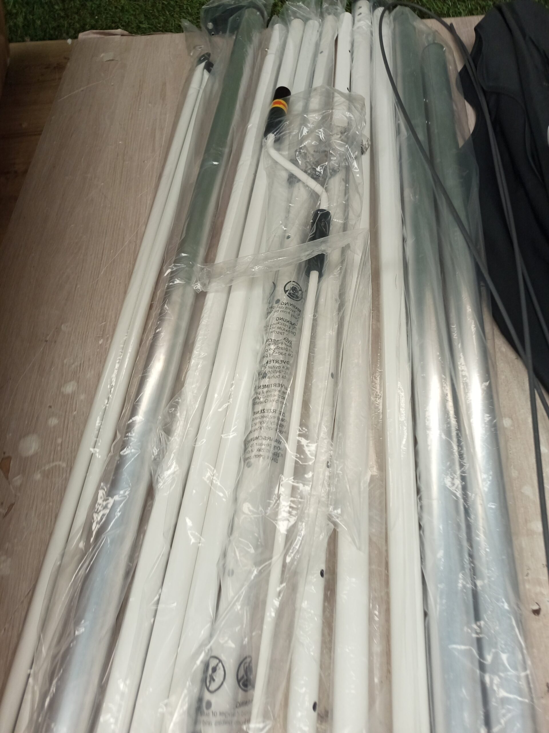 Costway Toldo con abrazaderas gris - Imagen 4