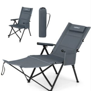 Costway Silla plegable de jardín, playa de 150 kg