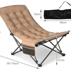 Costway Silla de camping reclinable ajustable
