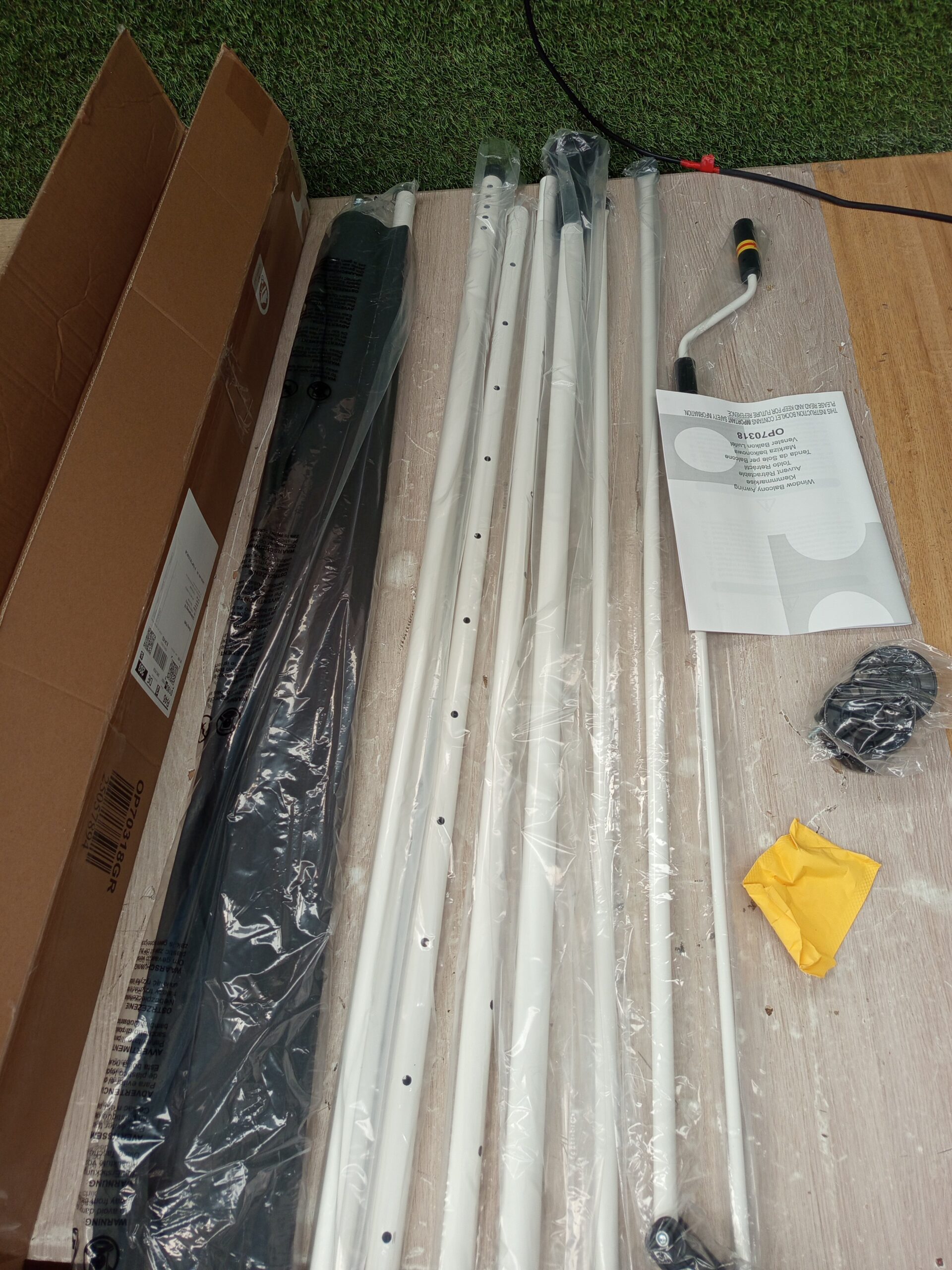 Costway Toldo extensible proteccion solar - Imagen 6