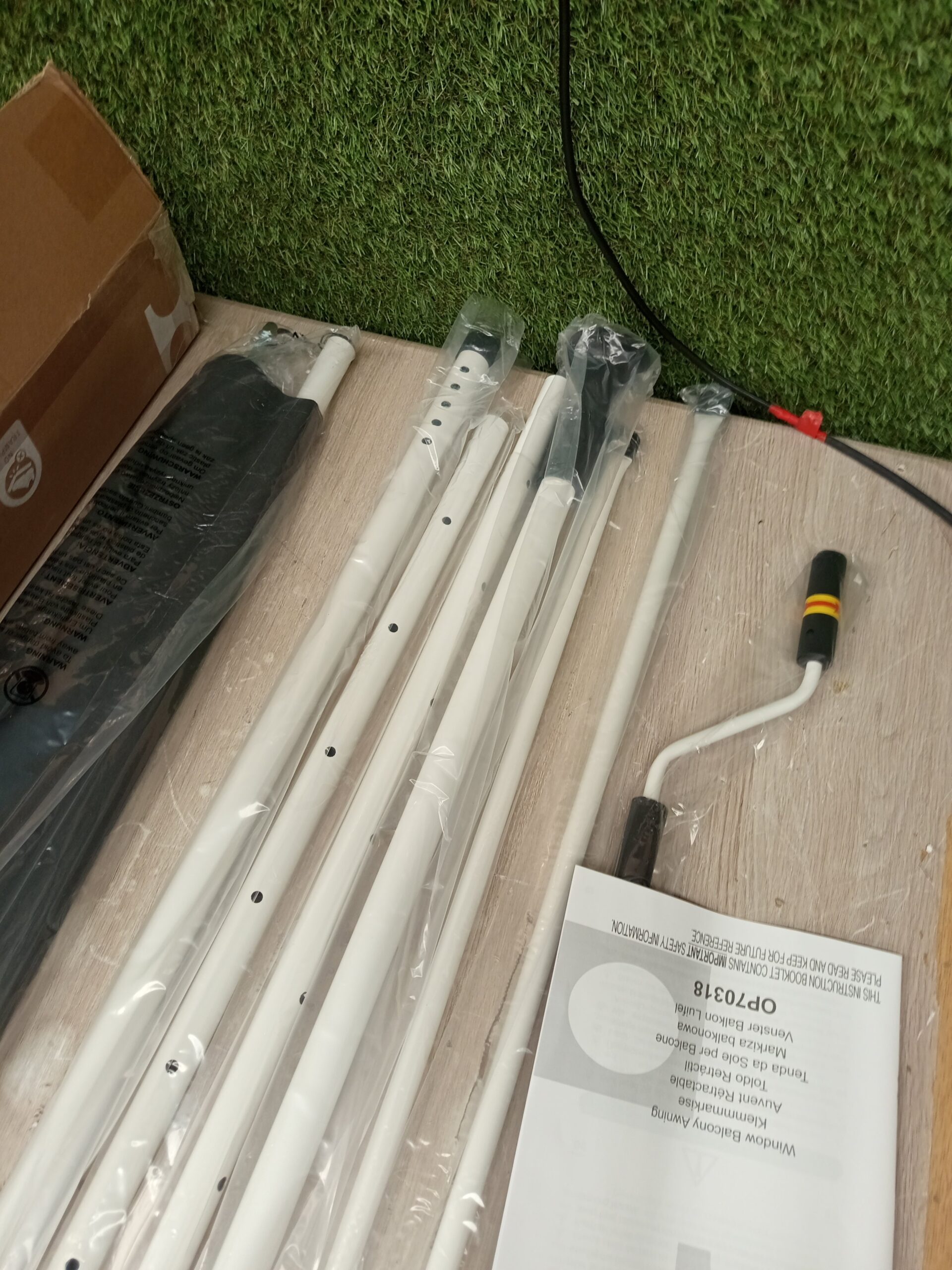 Costway Toldo extensible proteccion solar - Imagen 3