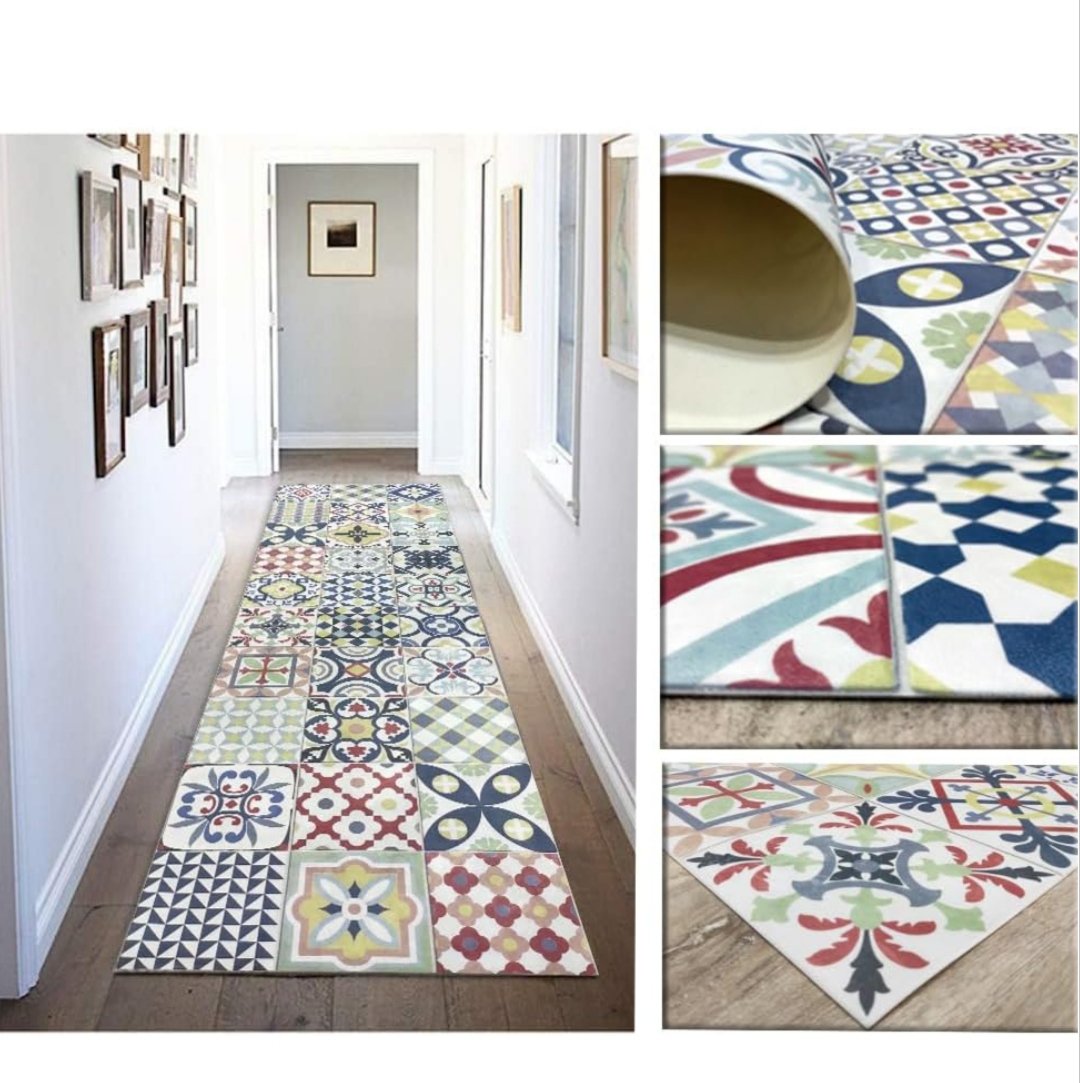 Alfombra de Vinilo Multicolor con Diseño