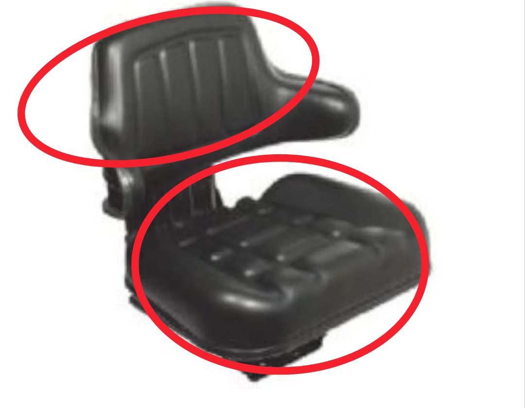 RM300 Asiento de tractor con suspensión