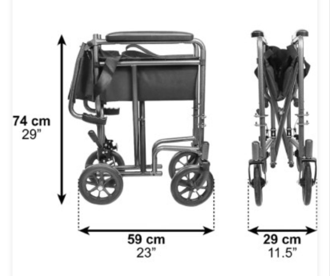 Silla de Ruedas Estrecha para Casa - Imagen 2
