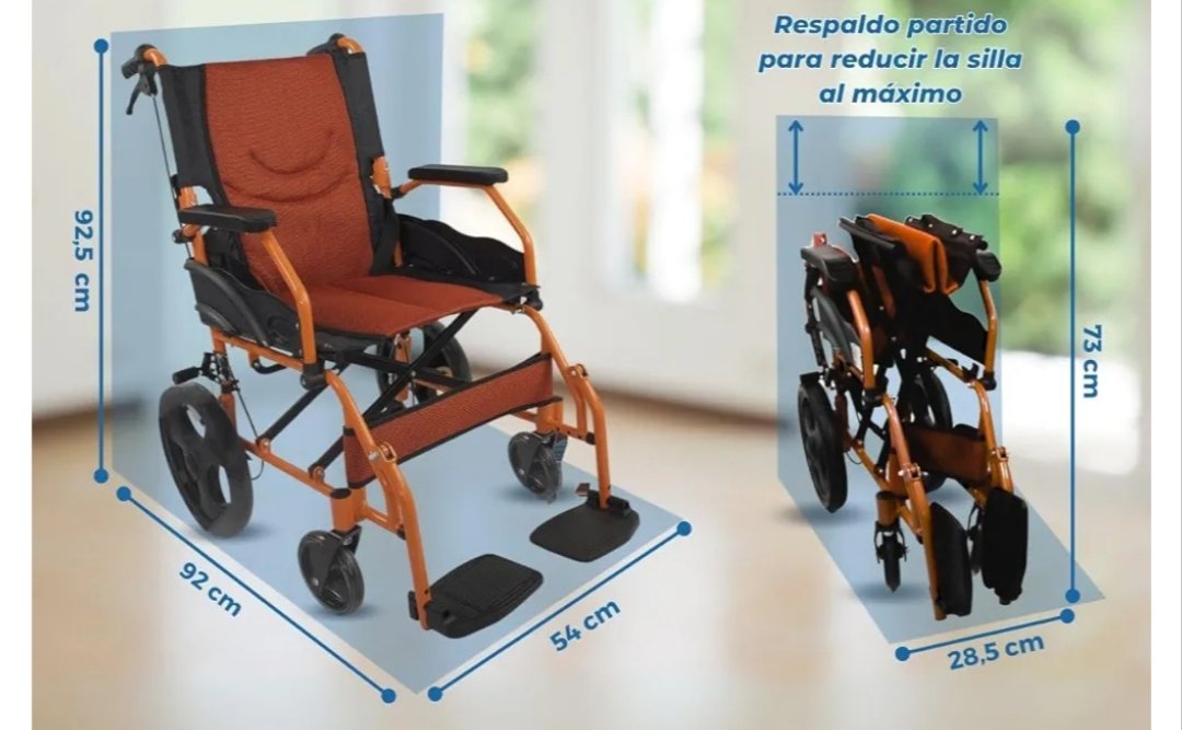 Mobiclinic Silla de ruedas, Plegable - Imagen 2