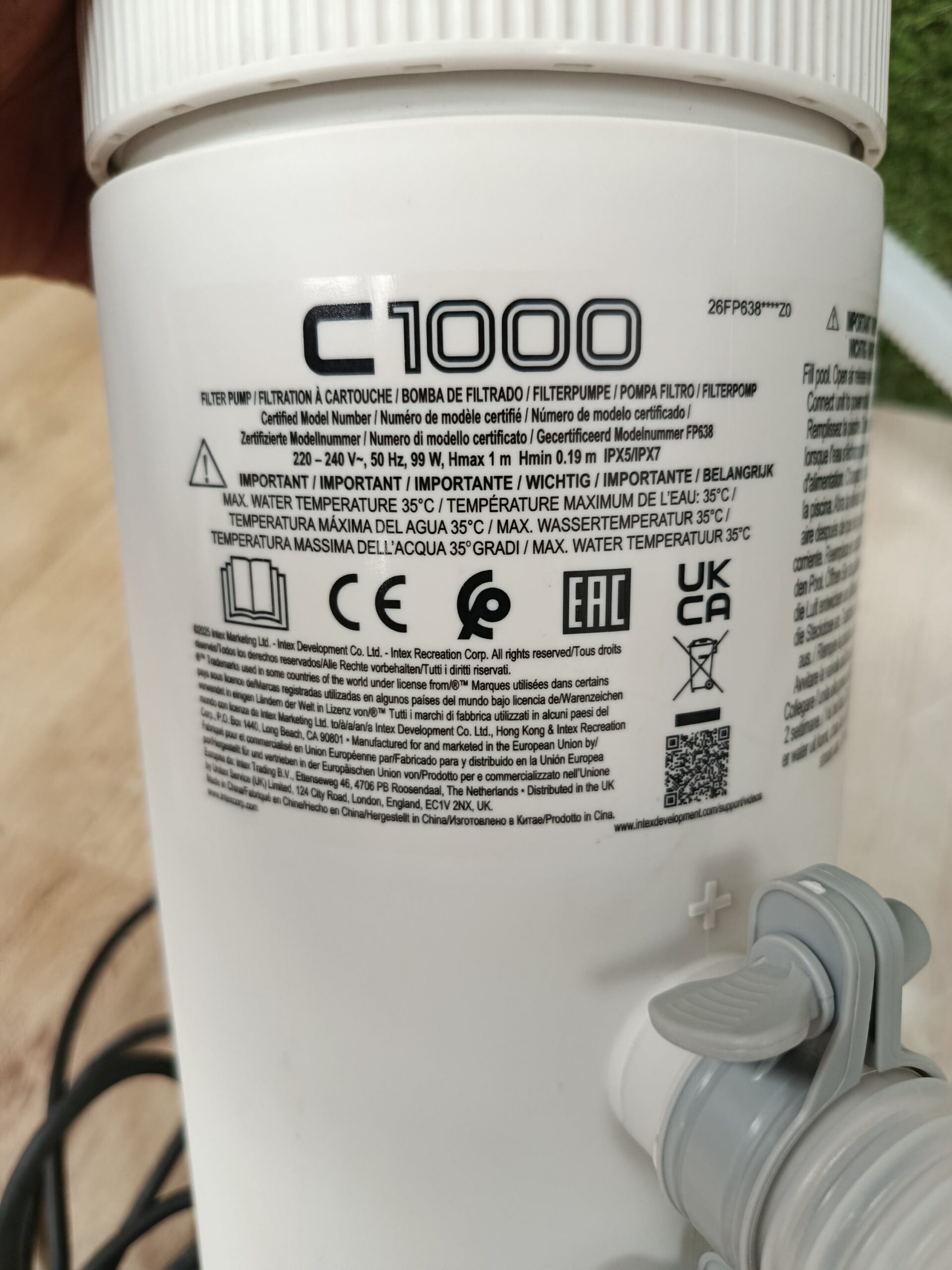 intex depuradora cartucho c1000 - Imagen 7