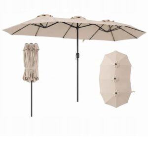 COSTWAY NP13303BE SOMBRILLA TRIPLE