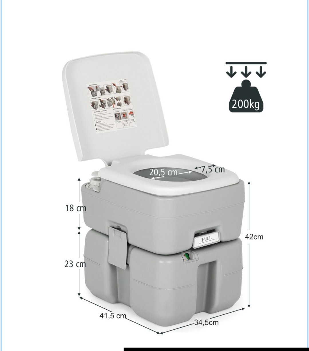 COSTWAY NP13645 INODORO PORTATIL - Imagen 2