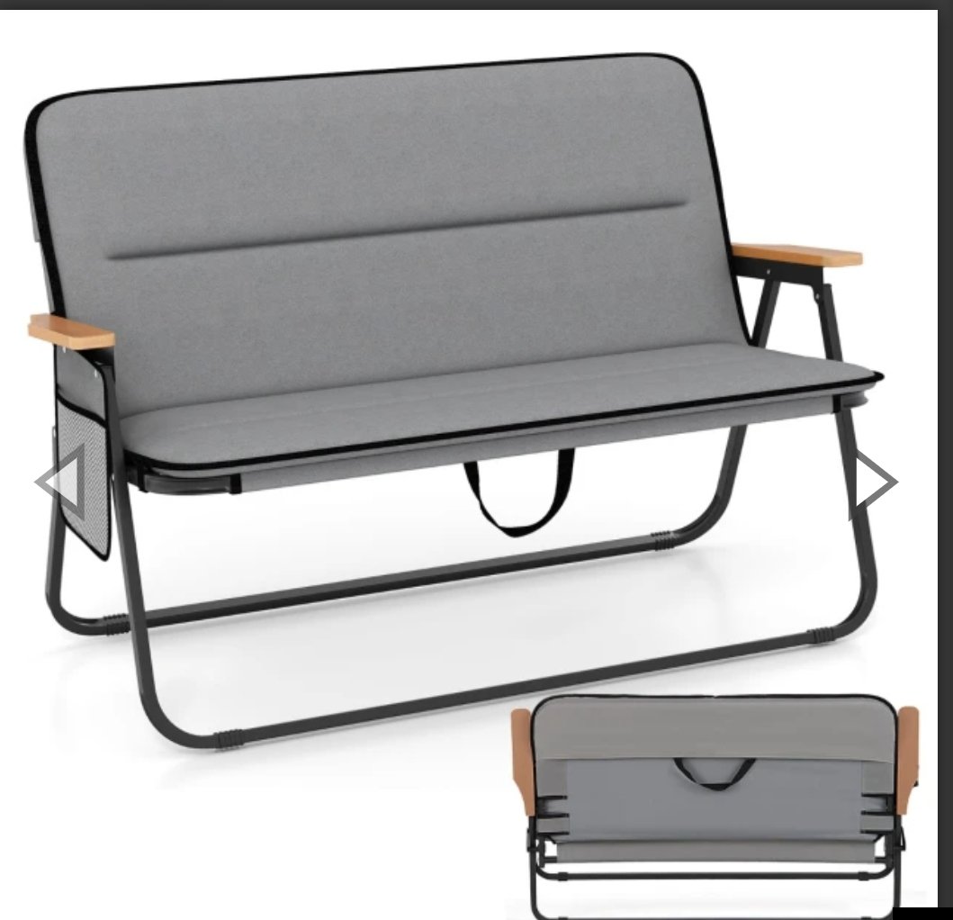 COSTWAY NP11905GR SILLA DE CAMPING PLEGABLE
