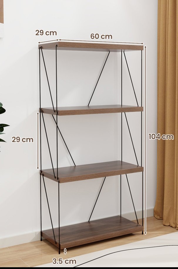 ESTANTERIA DE 4 NIVELES COSTWAY JV11643WN - Imagen 2