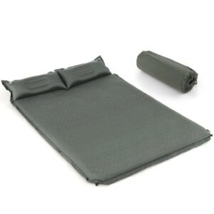 Colchoneta autoinflable doble para acampar Costway